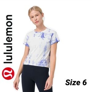 LULULEMON Train to Be Short Sleeve *Shibori Lavender  Dusk Size 6​